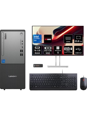 Kryon Thinkcentre Neo 50T G6 Ultra 5 225 16GB 512GB SSD RX550/4GB W11P Masaüstü Bilgisayar + 23.8"