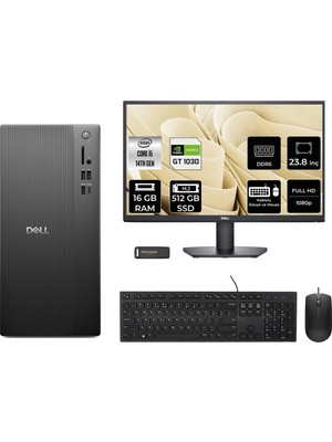 Kryon Tower ECT1250 I5 14400 16GB 512GB SSD GT1030/4GB Fdos Masaüstü Bilgisayar + 23.8" Monitör