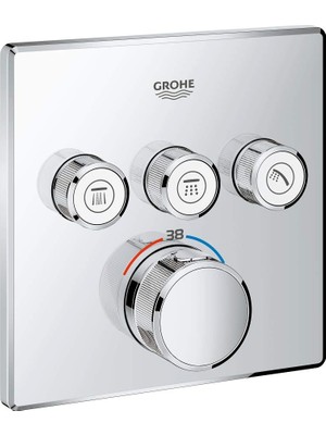 Kryon Grohtherm Smartcontrol Üç Noktadan Akış Kontrollü Kumanda - 29126000