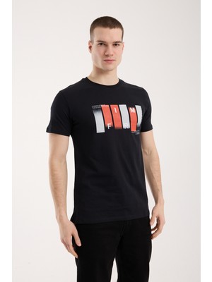 Maxi Modena Urban Form Grafik Baskılı Erkek Tişört – Günlük Sportif Stil