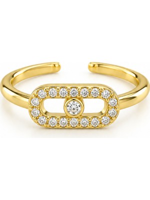 Nuva Atelier Monroe Gold Serçe Parmak Yüzük