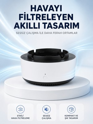 Mabelme Store Hava Temizleyici Küllük ,duman Filtreli, Sessiz Çalışan, Şık Tasarım