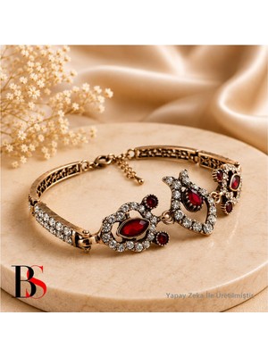 BijuStore Doğal Taş Vintage Otantik Kadın Bileklik