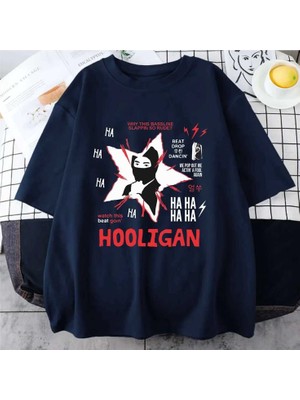 BarsDepo Bts Hooligan Bangtan Baskılı Tişört, Premıum Kalite Unisex Çocuk / Yetişkin