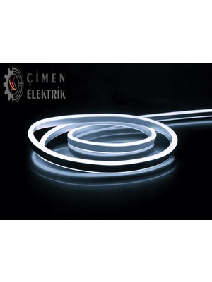 Midas Toptan 1 Adet 5 Metre Noas YL42 0121 Dış Mekan 12V Beyaz Neon Hortum LED Midas