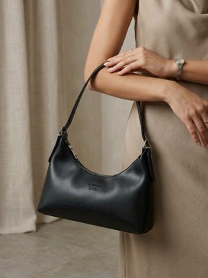 Minimalist Baget Omuz Çantası- Tok Duruşlu Şık Kol Çantası