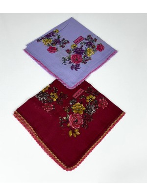 Eripek 2\'li Paket Oyalı % 100 Pamuk Tülbent 6805