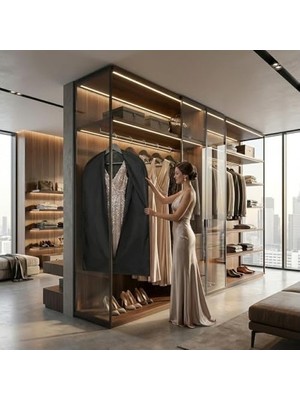 Mabelme Store 63X100 cm Astar Elbise Kılıfı – Fermuarlı, Toz ve Kir Geçirmez, Hava Alabilen, Takım Elbise Koruma Kılıfı, Yıkanabilir ve Uzun Ömürlü Elbise Saklama Ç