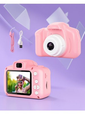 Astraltech Çocuk Kamera 1080P Hd Pembe 2.0 Inç Ekran