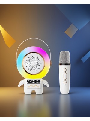 Astraltech Mini Karaoke Hoparlör Rgb Işıklandırmalı Tk-66