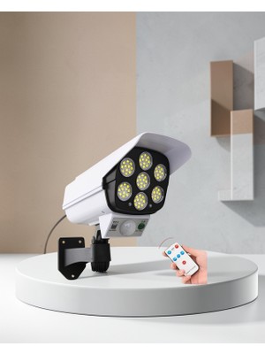 Astraltech Güneşli LED Güvenlik Lambası 5-8m Hareket Algılayıcı Beyaz Işık