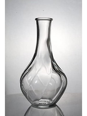 Mabelme Store Vıljestark Vazo, Ince Boyun Vazosu, Çiçek Saksısı, Dekorasyon Için Masa Vazosu (Şeffaf Cam - 17 Cm)