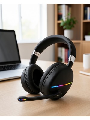 Astraltech Kablosuz Rgb Siyah Kulaklık UCZZMAX17-6