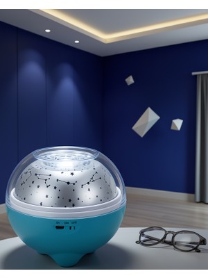 Astraltech Yıldız Projeksiyon Gece Lambası Bluetooth Hoparlör
