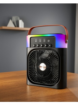 Astraltech Işıklı Masaüstü Fan 5005 Siyah