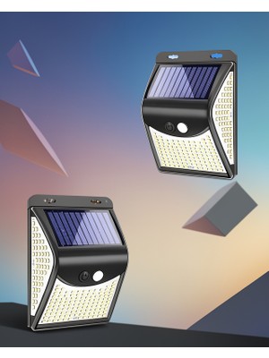 Astraltech Güneşli Hareket Sensörlü 20 LED Duvar Lambası