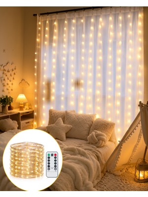 Astraltech 3x3 Metre Şelale Tasarımı LED Perde Işık