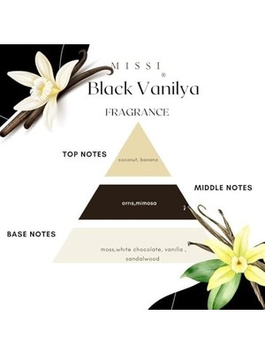 Mabelme Store 150 ml Siyah Bambu Çubuklu Black Vanilya Oda Kokusu