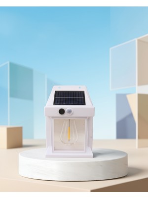 Astraltech Güneş Enerjili Duvar Lambası IP65 Su Geçirmez Hareket Sensörlü