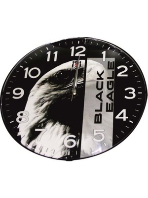 Mabelme Store Beşiktaş Lisanslı Duvar Saati Black Eagle
