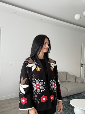 Esq Premium Nakışlı Kaşe Ceket