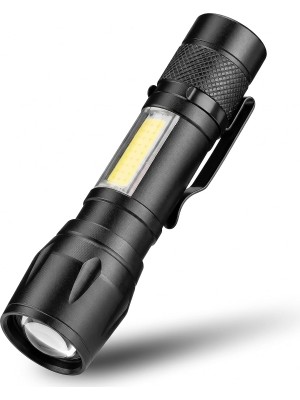 Kawin Amber LED Şarj Edilebilir Led'li El Feneri Cata CT-8024 - Yüksek Lümenli Güçlü Işıldak, Acil Durum, Kamp ve Outdoor Işığı