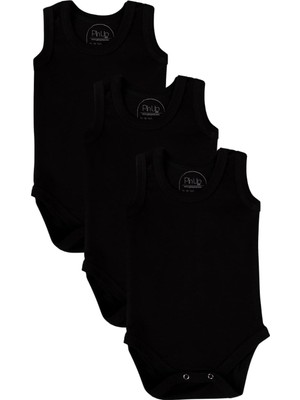3'lü Bebek Zıbın Seti 100% Pamuklu Ribana Çıtçıtlı Atlet, Body Zıbın Unisex (3 Adet)