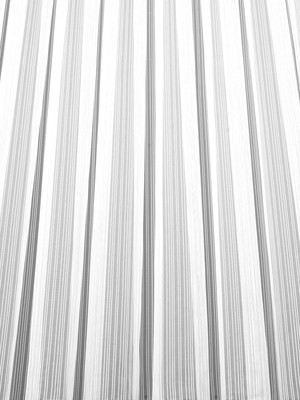 Çizgili Modern Tül Perde, 600X260 Cm, Kırık Beyaz, 1/3 Sık Pileli, Çizgili Kırık Beyaz, 600G x 260U cm (1 Panel)