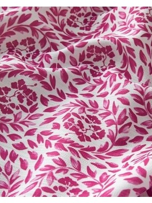 Mabelme Store Prime Carnival Floral Polyester Masa Örtüsü Fuşya