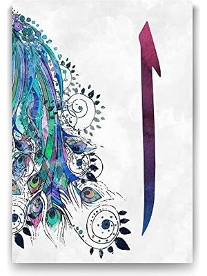 Mabelme Store Prime Harfi Kanvas Tablosu - 40X60CM