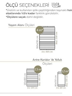 Mabelme Store Prime Lovely Kahverengi Kilim Çift Taraflı Makinede Yıkanabilir Banyo Mutfak Balkon Kilimi