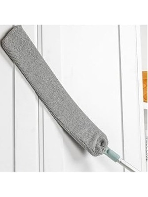Mabelme Store Prime -Saplı Mikrofiber Başlıklı Girintili Yüzey Temizleme Mopu Toz Alma Fırçası