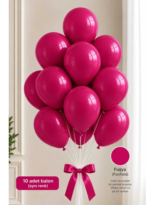 Partixa Latex Balon Seti 10'lu- Fuşya
