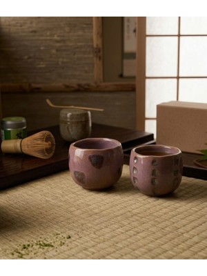 Japon Tarzı El Yapımı Seramik Yunomi Bardak – Wabi Sabi Artistik Sırlı Fincan (8x7 Cm)
