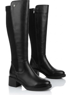 Pierre Cardin 56090 Arkası Strej 5 cm Topuk Yüksekliği Kaymaz Taban Kadın Çizme