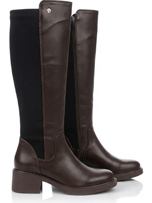 Pierre Cardin 56090 Arkası Strej 5 cm Topuk Yüksekliği Kaymaz Taban Kadın Çizme