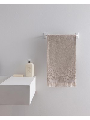 Odea AMANDE%100 Pamuk Yüz Havlusu - Bej - 50X70 cm
