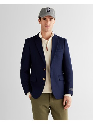 Gant Erkek Lacivert Slim Fit Ceket