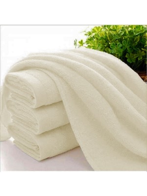 Banyo Havlusu Kadife Otel ve Banyo Havlusu 70 x 140CM Krem