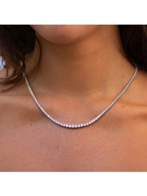 Ravinity Su Yolu Choker Kolye Old Money Stil Gümüş Kolye