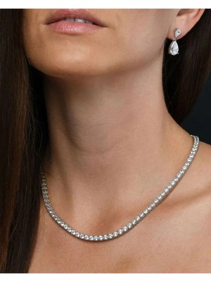 Ravinity Altın Kristal Taşlı Choker Kolye Şık Kadın Takısı