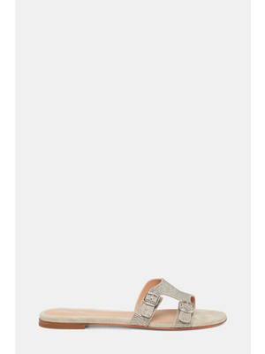 Santoni Santonı Beige Leather Slippers