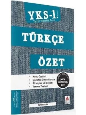 KSB Store Delta Kültür Yks 1. Oturum Türkçe Özet (Tyt)