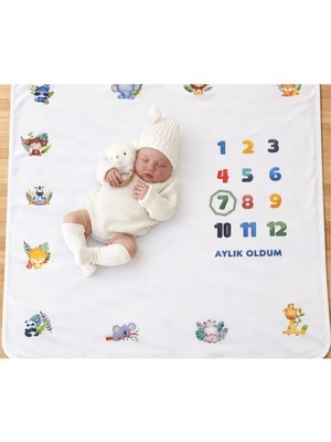 Lupi Ani Battaniyesi Bebek Aylik Oldum Battaniye