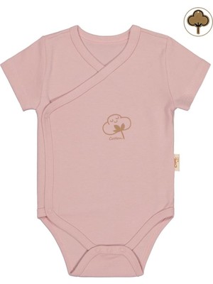 Baby Bebek Organik Çıtçıtlı Badi 0-3 Ay Pembe