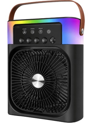 Işıklı Fan 5005 Siyah