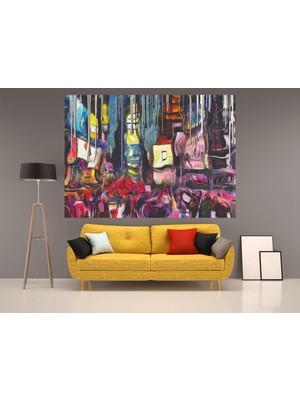 Vera Concept Store Renklerin Senfonisi – Soyut Kanvas Tablo (50X70 Cm)