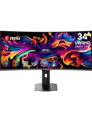 Vera Concept Store 34 Mpg 341CQR Qd-Oled X36, Gaming Monitör, Uwqhd, 21:9, Curve, Qd-Oled, 360Hz, 0.03MS, Adaptive-Sync