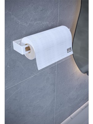 Vera Concept Store Metal Havluluk Beyaz – Minimal & Dayanıklı Duvar Tipi Askı | Modern Banyo Kağıt Havlu Tutacağı
