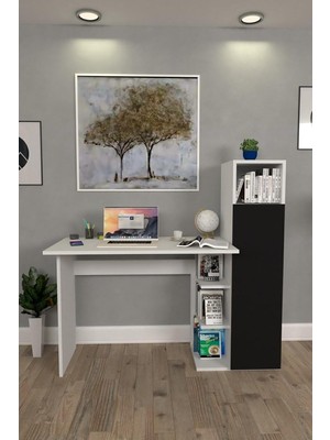 Vera Concept Store Diamond Dolaplı Çalışma Masası Siyah